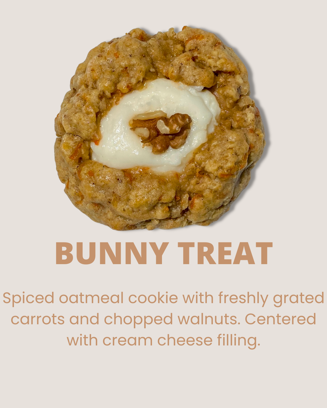 carrot cake cheesecake cookie